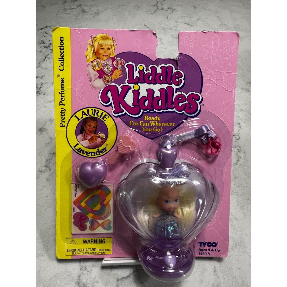 VTG 1994 Tyco Liddle Kiddles Laurie Lavender Doll Pretty Perfume Scented MOC New